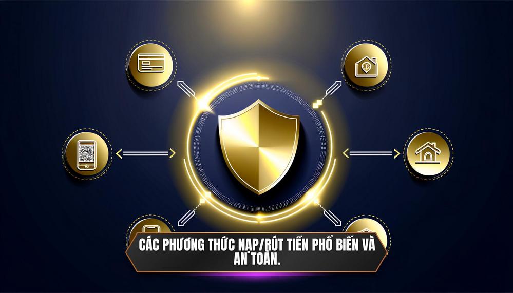Các phương thức nạp_rút tiền phổ biến và an toàn.