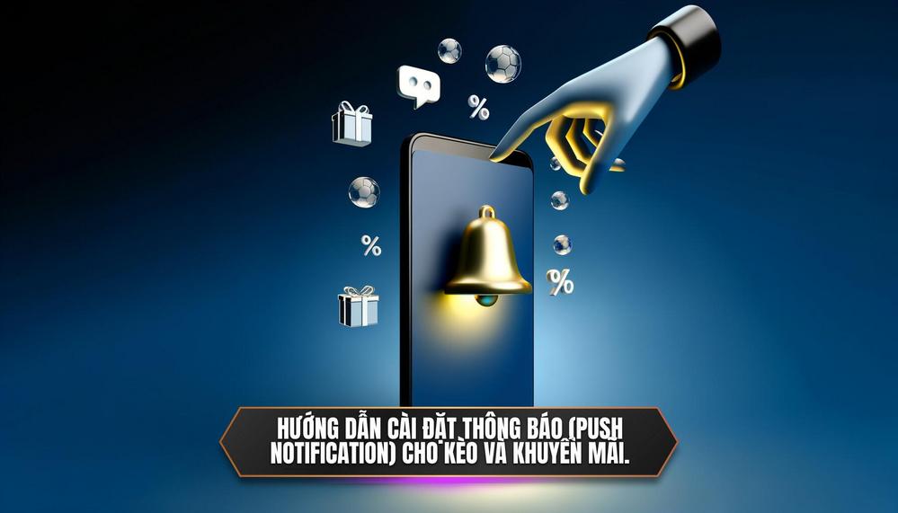Hướng dẫn cài đặt thông báo (Push Notification) cho kèo và khuyến mãi.